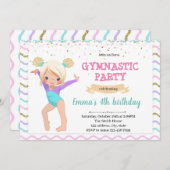 キッズ体操ダンスパーティの招待状 シーズンカード (正面/裏面)