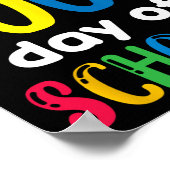 キッズ先生ギフトハッピースクール100日目 ポスター (角)