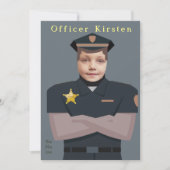 キッズ写真テンプレート誕生日 招待状 (正面)