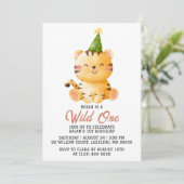 キッズ動物ジャングルの野生の1歳 招待状 (スタンド正面)