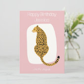 キッズ動物テーマ誕生日カードアルファベットJ シーズンカード (スタンド正面)