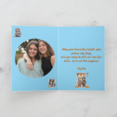 キッズ可愛いおもしろい写真モダンハロウィーンカード カード (内部)