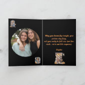 キッズ可愛いおもしろい写真モダンハロウィーンカード カード (内部)