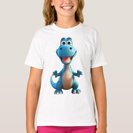 キッズ可愛い恐竜Tシャツ Tシャツ (正面)