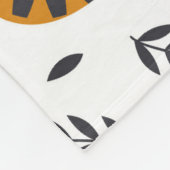 キッズ名入りジャングルライオン模様 フリースブランケット (角)