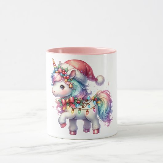 キッズ向けのクリスマスマグカップ マグカップ (中央)