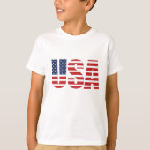キッズ国旗USA Tシャツ (正面)