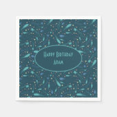 キッズ射撃、 発砲スターコメットスターリースカイスターライト スタンダードカクテルナプキン (正面)