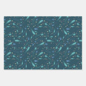 キッズ射撃、 発砲スターコメットスターリースカイスターライト ラッピングペーパーシート (正面)