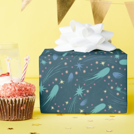 キッズ射撃、 発砲スターコメットスターリースカイスターライト ラッピングペーパー (誕生日パーティー)