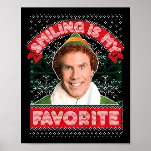 キッズ小妖精や小人バディ笑顔が私のクリスマスお気に入りの ポスター (正面)