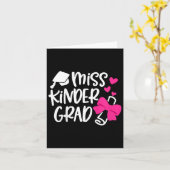 キッズ幼稚園恋しく思卒業キンダー卒業 カード (黄色い花)