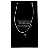 キッズ幽霊ハロウィーンブー抱き枕 スモールペーパーバッグ (裏面)