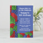 キッズ建物建築が誕生パーティーを阻止 招待状 (スタンド正面)