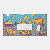 キッズ建築をテーマにしたデスクマット デスクマット (キーボード&マウス)