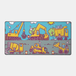 キッズ建築をテーマにしたデスクマット デスクマット