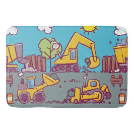 キッズ建築をテーマにしたバスマットまたはラグ バスマット