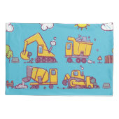 キッズ建築をテーマにした枕カバー 枕カバー (裏面-左)