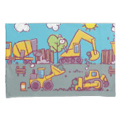 キッズ建築をテーマにした枕カバー 枕カバー (正面右)