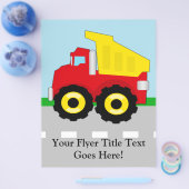 キッズ建築ダンプトラック チラシ (シングル)