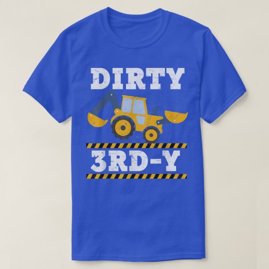 キッズ建築トラック3rd誕生日ボーイエコレーター tシャツ (デザイン正面)
