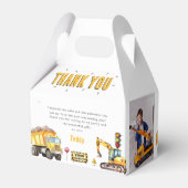 キッズ建築フォトバースデーパーティーありがとう フェイバーボックス (裏面サイド)