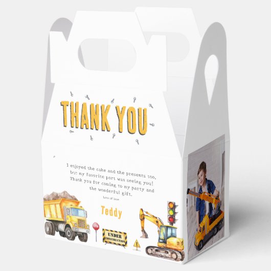 キッズ建築フォトバースデーパーティーありがとう フェイバーボックス (オープン)