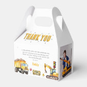 キッズ建築フォトバースデーパーティーありがとう フェイバーボックス (正面サイド)