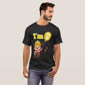 キッズ建築ワーカービルダーI'm 2 Second Tシャツ (正面フル)
