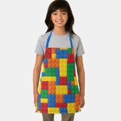 キッズ建築玩具建物ブロックパターン エプロン (インサイチュ)