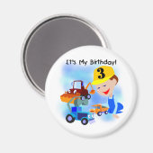 キッズ建築第3期Tシャツとギフト マグネット (正面/裏面)