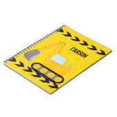 キッズ建築車両ショベルカスタムボーイズ ノートブック (左側)