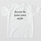 キッズ引用文ティー – SnapX Tシャツ (レイダウン裏面)