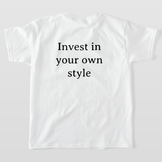 キッズ引用文ティー – SnapX Tシャツ (レイダウン裏面)