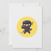 キッズ忍者空手バースデーパーティーへの招待 招待状 (裏面)