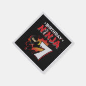 キッズ忍者誕生日パーティーギフト – 7歳 スタンダードカクテルナプキン (角)