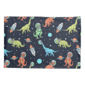 キッズ恐竜の宇宙飛行士 枕カバー (裏面-左)
