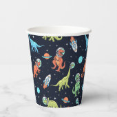 キッズ恐竜の宇宙飛行士 紙コップ (裏面)