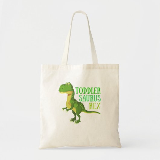 キッズ恐竜の幼児のToddler Saurusレックス トートバッグ (正面)