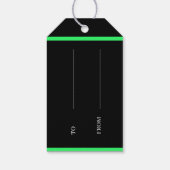 キッズ恐竜の誕生日パーティギフトラベル ギフトタグ (裏面)