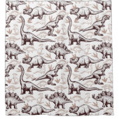 キッズ恐竜シャワーカーテン シャワーカーテン (正面)