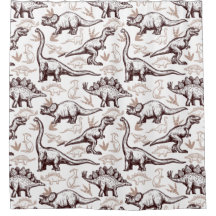 キッズ恐竜シャワーカーテン