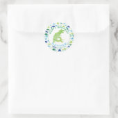 キッズ恐竜バースデーパーティーパーソナライズされたディノ ラウンドシール (バッグ)