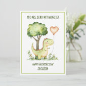 キッズ恐竜ボーイズ教室バレンタイン シーズンカード (スタンド正面)