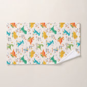 キッズ恐竜旅行パターン バスタオルセット (ハンドタオル)