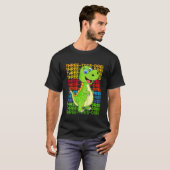 キッズ恐竜3誕生日 Tシャツ (正面フル)