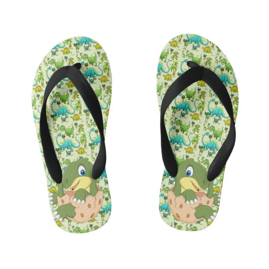 キッズ恐竜 キッズビーチサンダル (フットベッド)