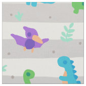 キッズ恐竜 ファブリック (クローズアップ)