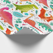 キッズ恐竜 ラッピングペーパー (角)