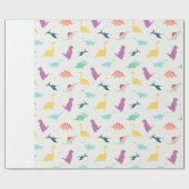 キッズ恐竜 ラッピングペーパー (フラット)